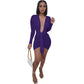 ANJAMANOR Sexy Deep V Neck Long Sleeve Dresses for Women 2021 Black White Bodycon Mini Dress Night Club Outfits D21-CE22