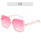Black Square Oversized Sunglasses Women Big Frame Colorful Sun Glasses Female Mirror Oculos Unisex Gradient Hip Hop Shades