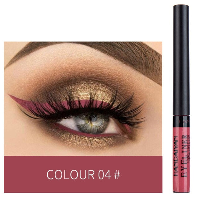 Colorful Eyeliner Pen Eyes Makeup White Pink Waterproof Liquid Color Eye Liner Pencil Make Up Cosmetics Yellow Matte Purple Pen
