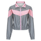 Reflective Two Piece Set Women Tracksuit Spring Clothes Zipper Jacket Crop Top and Pants Sets Casual Sweat Suits Chandal Mujer