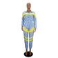 Reflective Two Piece Set Women Tracksuit Spring Clothes Zipper Jacket Crop Top and Pants Sets Casual Sweat Suits Chandal Mujer