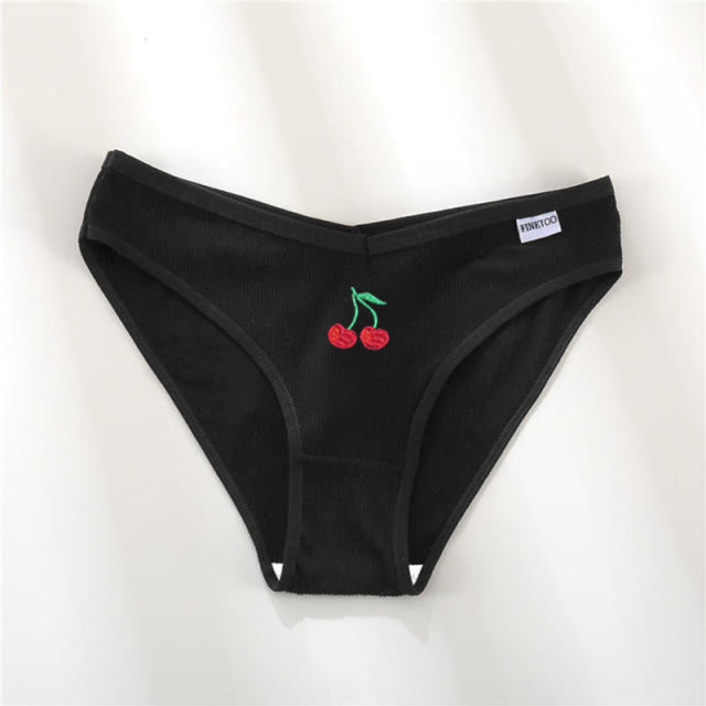 New Women&#39;s Cotton Briefs Female Underpants Sexy V Waist Women&#39;s Panties Cotton Plus Size Pantys Lingerie M-4XL