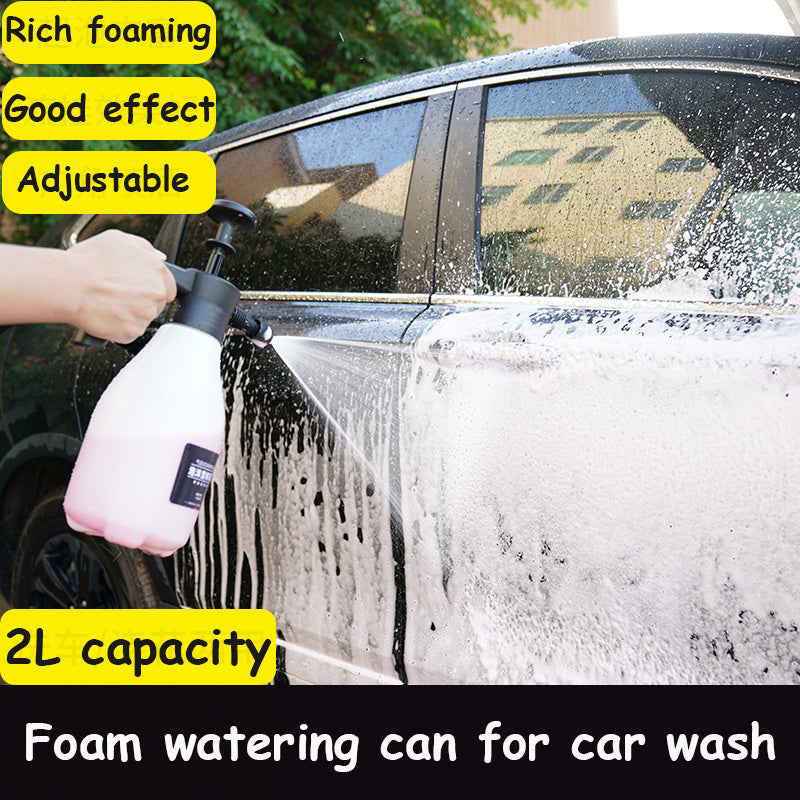 2L Foam Spray Watering Can Acid and Alkali Resistant Snow Foam Lance for Car Wash Foam Gun Foam Generator Car Wash Supplies