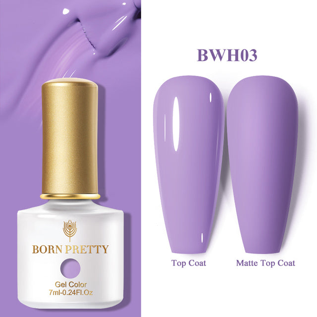 BORN PRETTY Glow-In-Dark Macaron Gel Nail Polish Summer Ice Cream Colors Luminous Nail Gel Soak Off UV LED Gel All for Manicure