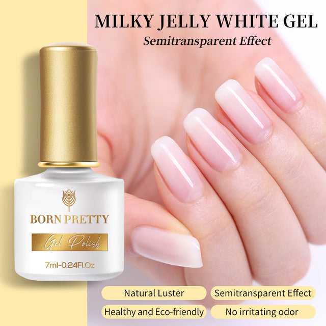BORN PRETTY Glow-In-Dark Macaron Gel Nail Polish Summer Ice Cream Colors Luminous Nail Gel Soak Off UV LED Gel All for Manicure