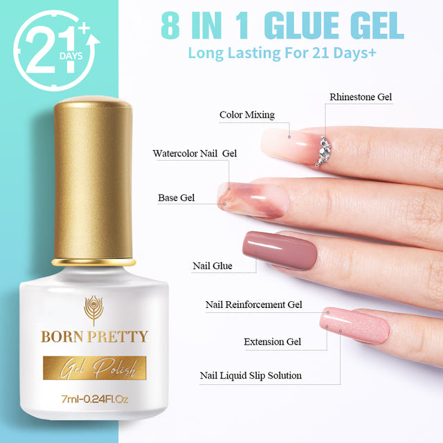 BORN PRETTY Glow-In-Dark Macaron Gel Nail Polish Summer Ice Cream Colors Luminous Nail Gel Soak Off UV LED Gel All for Manicure