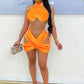 Beyprern New Chic Hollow Out Velvet Mini Dress Summer Sleeveless Sheer Mesh Patchwork Skinny Party Club Wear Rave Outfits