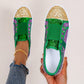 Women Slip on Sneakers Large Size Casual Single Shoes Flat Sneakers Breathable Hollow Out Casual Shoes Ladies Vulcanized Shoes