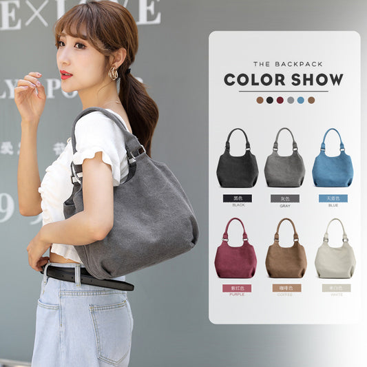 2020 Autumn and winter models canvas bag women&#39;s shoulder large capacity beach bag canvas shoulder bag cosmetic bag outdoor wome