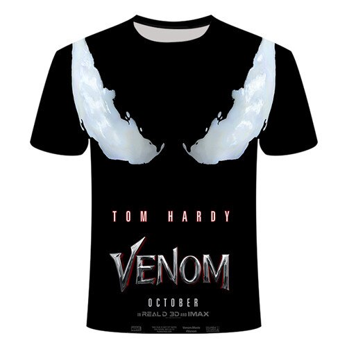 2022 New Up to Date [Movie Venom] Spider Venom 3D Printed T-shirts Men Compression Shirt Short Sleeve Fitness T Shirt Male Tops