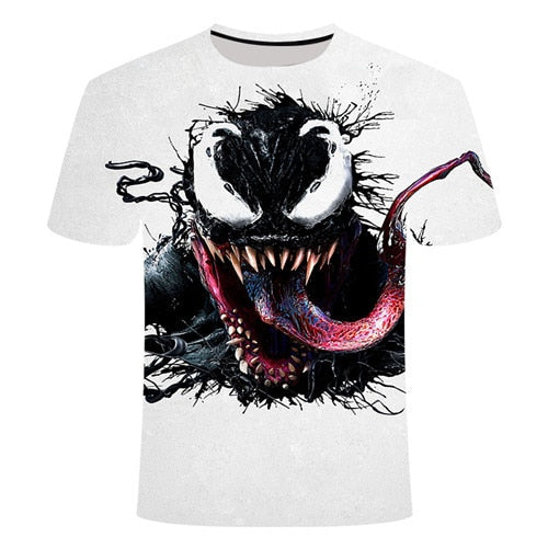 2022 New Up to Date [Movie Venom] Spider Venom 3D Printed T-shirts Men Compression Shirt Short Sleeve Fitness T Shirt Male Tops