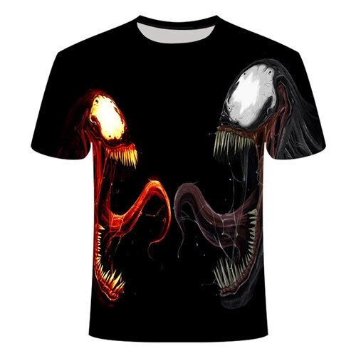 2022 New Up to Date [Movie Venom] Spider Venom 3D Printed T-shirts Men Compression Shirt Short Sleeve Fitness T Shirt Male Tops