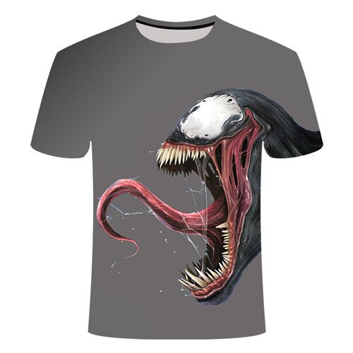 2022 New Up to Date [Movie Venom] Spider Venom 3D Printed T-shirts Men Compression Shirt Short Sleeve Fitness T Shirt Male Tops