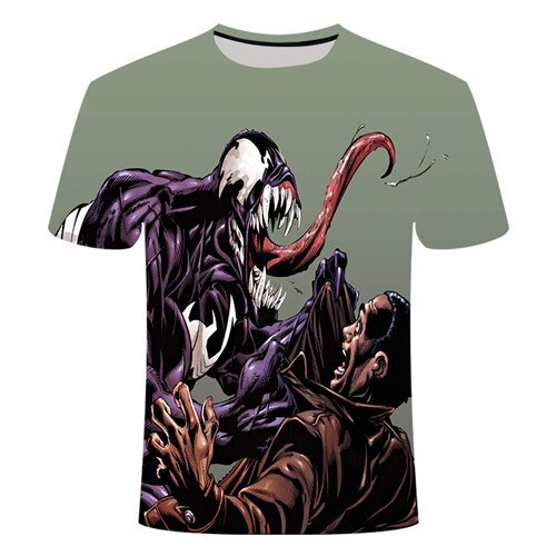 2022 New Up to Date [Movie Venom] Spider Venom 3D Printed T-shirts Men Compression Shirt Short Sleeve Fitness T Shirt Male Tops