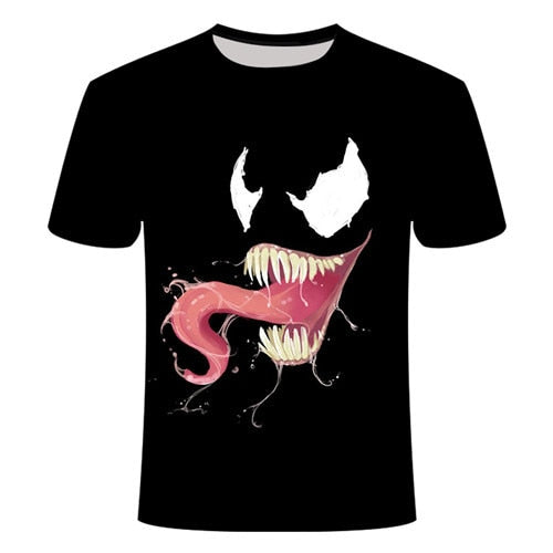 2022 New Up to Date [Movie Venom] Spider Venom 3D Printed T-shirts Men Compression Shirt Short Sleeve Fitness T Shirt Male Tops