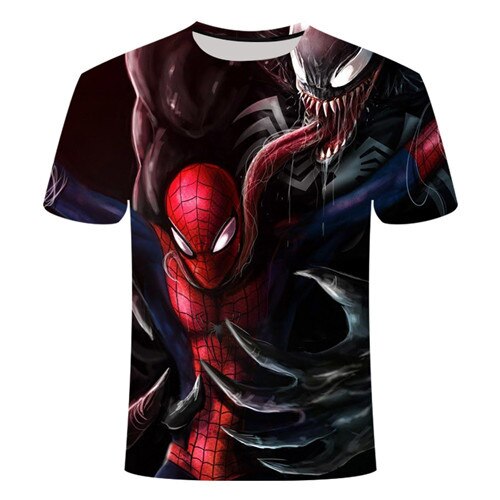 2022 New Up to Date [Movie Venom] Spider Venom 3D Printed T-shirts Men Compression Shirt Short Sleeve Fitness T Shirt Male Tops