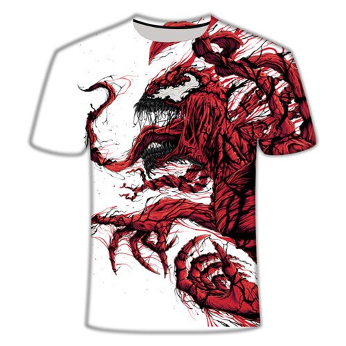 2022 New Up to Date [Movie Venom] Spider Venom 3D Printed T-shirts Men Compression Shirt Short Sleeve Fitness T Shirt Male Tops