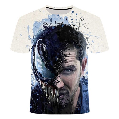 2022 New Up to Date [Movie Venom] Spider Venom 3D Printed T-shirts Men Compression Shirt Short Sleeve Fitness T Shirt Male Tops