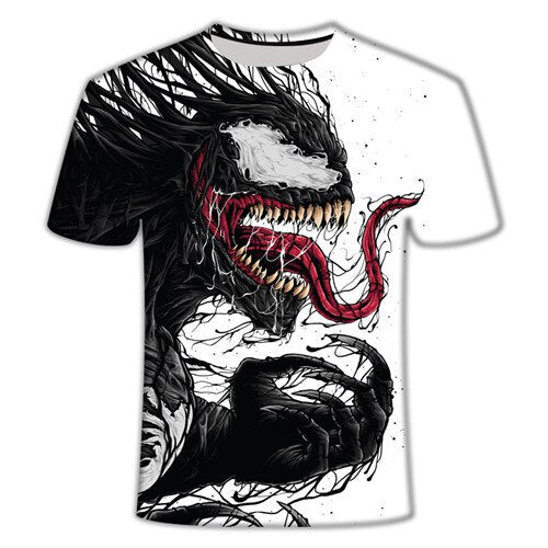 2022 New Up to Date [Movie Venom] Spider Venom 3D Printed T-shirts Men Compression Shirt Short Sleeve Fitness T Shirt Male Tops