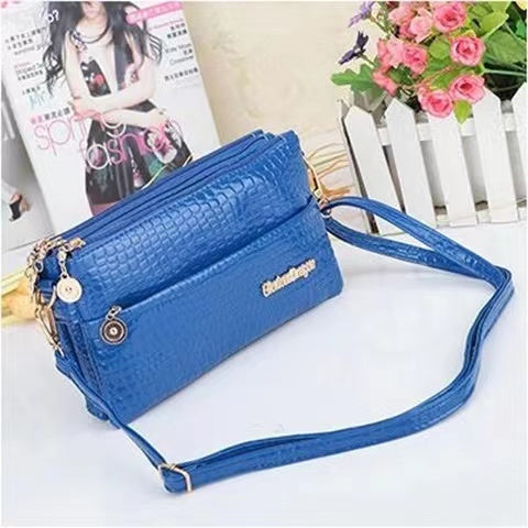 Wome PU Leather Shoulder Bag Designer Crossbody Bag Purse Vintage Female Messenger Bags with Multi Pocket Handbags