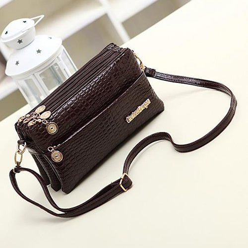 Wome PU Leather Shoulder Bag Designer Crossbody Bag Purse Vintage Female Messenger Bags with Multi Pocket Handbags