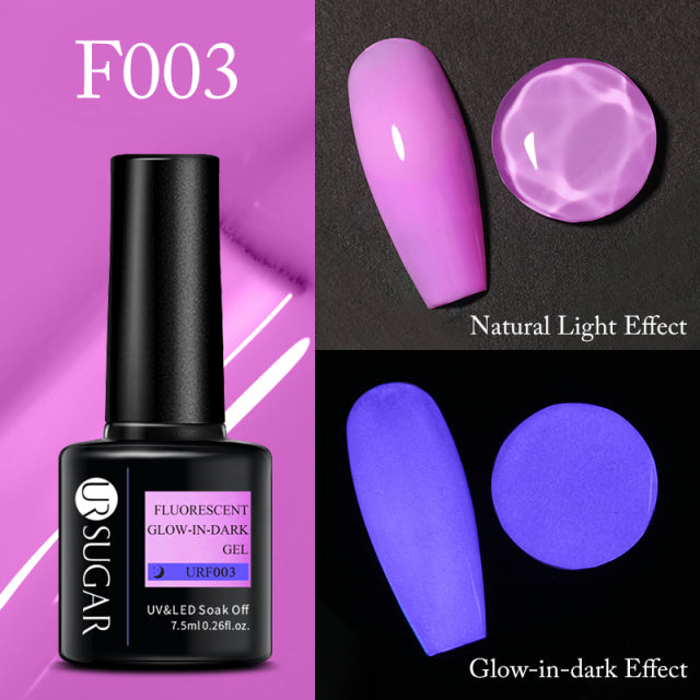 UR SUGAR Thermal Ultra-thin Glitter 3 Colors Soak Off UV Gel Color-chaging Snowflake Temperature Color Change Gel Nail Art Gel