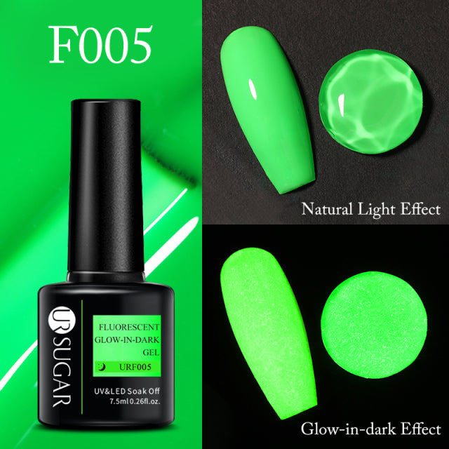UR SUGAR Thermal Ultra-thin Glitter 3 Colors Soak Off UV Gel Color-chaging Snowflake Temperature Color Change Gel Nail Art Gel