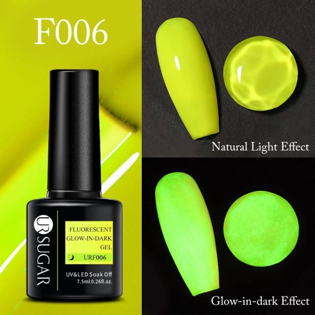 UR SUGAR Thermal Ultra-thin Glitter 3 Colors Soak Off UV Gel Color-chaging Snowflake Temperature Color Change Gel Nail Art Gel