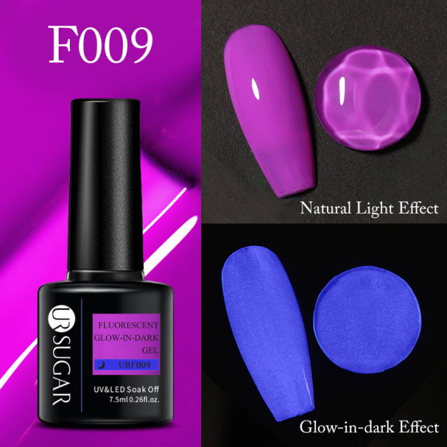 UR SUGAR Thermal Ultra-thin Glitter 3 Colors Soak Off UV Gel Color-chaging Snowflake Temperature Color Change Gel Nail Art Gel