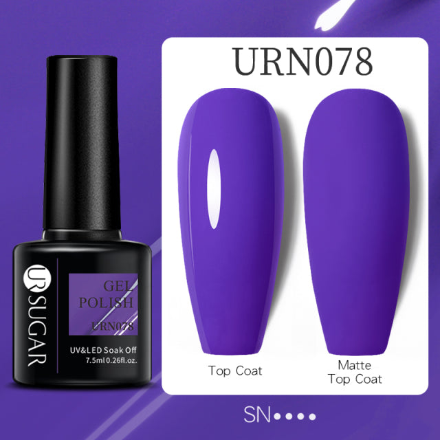 UR SUGAR Thermal Ultra-thin Glitter 3 Colors Soak Off UV Gel Color-chaging Snowflake Temperature Color Change Gel Nail Art Gel