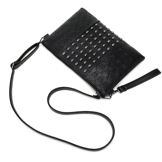 Women&#39;s Bag Rivet Element 2021 Summer New Single Shoulder Inclined Shoulder Bag Skeleton Luxury Bag For Wome