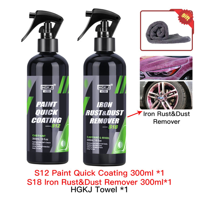 Ceramic Coating More Shine Fortify Quick Coat Hydrophobic Polish Waterless Car Wash Wax and Long Lasting Protection S12 HGKJ