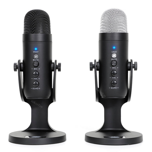 MU900 Condenser Microphone Studio Recording USB Microphone for PC Computer Streaming Video Gaming Podcasting Singing Mic Stand