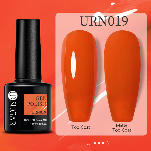 UR SUGAR 7.5ml Fluorescent Neon Glow-in-dark Gel Nail Polish Semi Perma Luminous UV Led Gel Varnish Manicure For Nails DIY