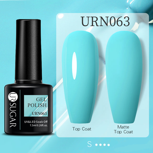 UR SUGAR 7.5ml Fluorescent Neon Glow-in-dark Gel Nail Polish Semi Perma Luminous UV Led Gel Varnish Manicure For Nails DIY