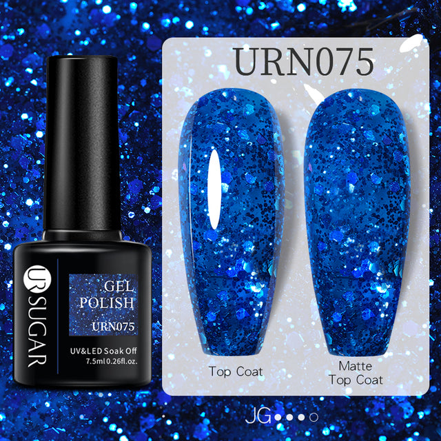 UR SUGAR 7.5ml Fluorescent Neon Glow-in-dark Gel Nail Polish Semi Perma Luminous UV Led Gel Varnish Manicure For Nails DIY