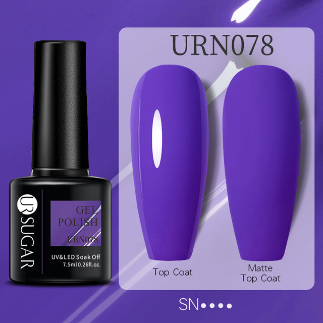 UR SUGAR 7.5ml Fluorescent Neon Glow-in-dark Gel Nail Polish Semi Perma Luminous UV Led Gel Varnish Manicure For Nails DIY