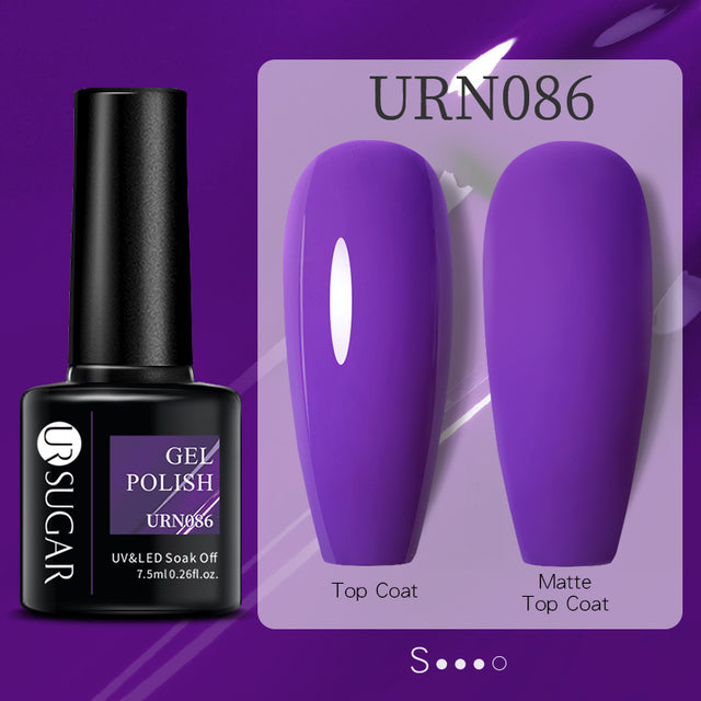 UR SUGAR 7.5ml Fluorescent Neon Glow-in-dark Gel Nail Polish Semi Perma Luminous UV Led Gel Varnish Manicure For Nails DIY