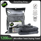 1200GSM Microfiber Twist Car Wash Towel Professional Super Soft Cleaning Drying Cloth Towels For Car Detailing