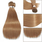 Bone Straight Hair Bundles Piano Ombre Hair Extensions Fake Fibers Super Long Synthetic Yaki Straight Hair Weaving Full to End