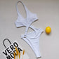 2022 Sexy High Cut Out Halter Female Swimwear One Piece Swimsuit Women Cross Bandage Monokini Bather Bathing Suit Swim Beachwear