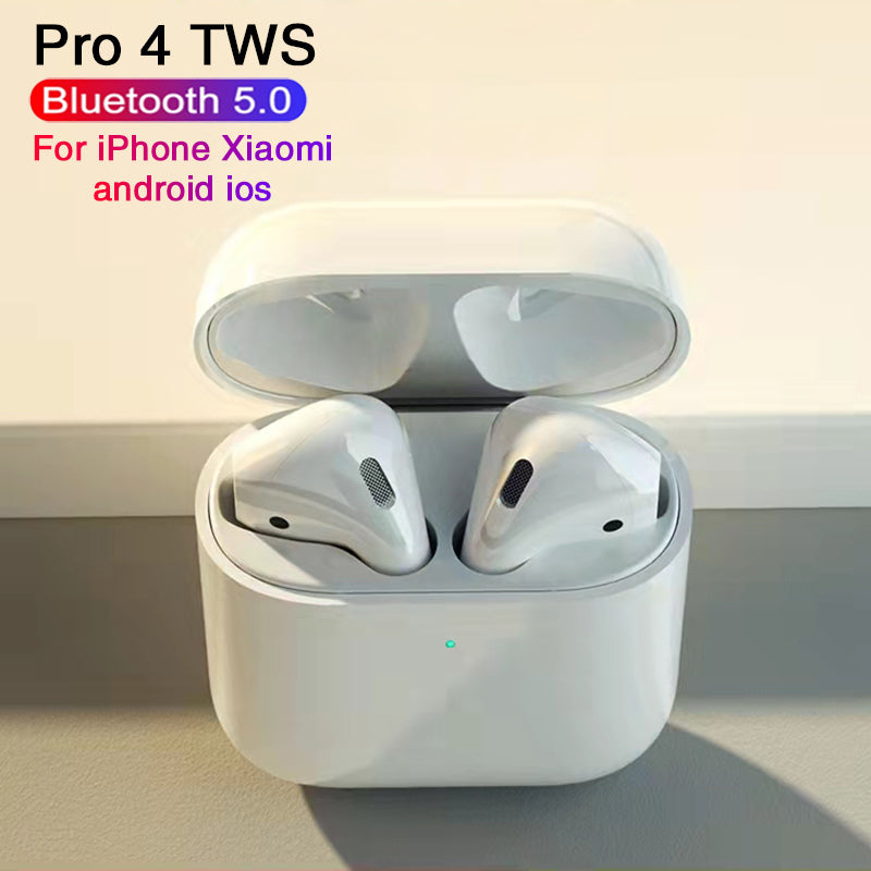 Original Pro 4 Mini Wireless Earphone Blueooth Headphones Pods 4 TWS Earpoddsing Rename GPS In-ear Earbuds Stereo 9D For iPhone