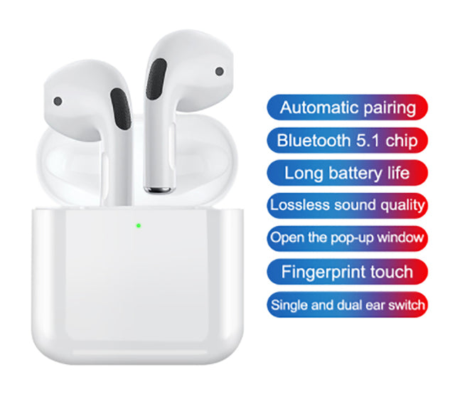 Original Pro 4 Mini Wireless Earphone Blueooth Headphones Pods 4 TWS Earpoddsing Rename GPS In-ear Earbuds Stereo 9D For iPhone