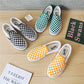Plaid Canvas Shoes for Women or men Flat Casual Shoes  Autumn Plaid Lazy Sneaker