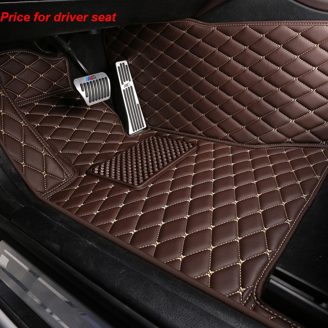 Car Floor Mats For VW Volkswagen Polo Sedan 2011 2012 2013 2014 2015 2018 Csutomized Leather Carpets Rugs Foot Pads Accessories