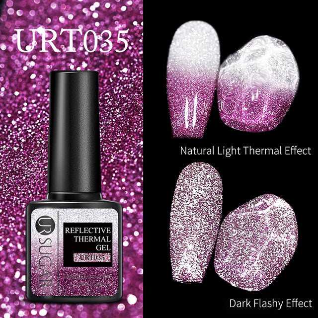 UR SUGAR Luminous Wire Drawing Gel Varnish Manicure Glow In Dark Spider Painting Gel Nails Art DIY Design
