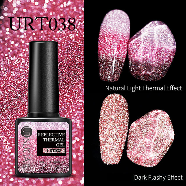 UR SUGAR Luminous Wire Drawing Gel Varnish Manicure Glow In Dark Spider Painting Gel Nails Art DIY Design