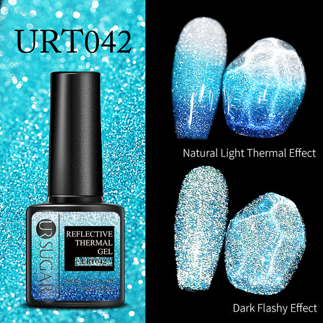 UR SUGAR Luminous Wire Drawing Gel Varnish Manicure Glow In Dark Spider Painting Gel Nails Art DIY Design