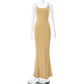 Satin Slip Sleeveless Backless Maxi Dress Women 2022 Y2k Summer Bodycon Elegant Sexy Outfits Ladies Birthday Party Club Sundress