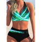 2022 New Swimsuit Sexy High Waist Printed Women Bikini Set Beachwear Push Up Bathing Suit Female Swimwear Two Piece